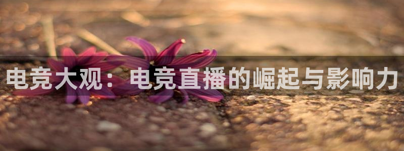 一竞技app：电竞大观：电竞直播的崛起与影响力