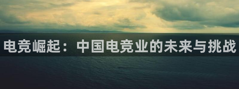 一竞技官方网站入口：电竞崛起：中国电竞业的未来与挑战